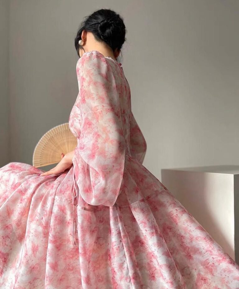 ⁦فساتين سهرة مشجرة للعيد⁩ - الصورة ⁦2⁩