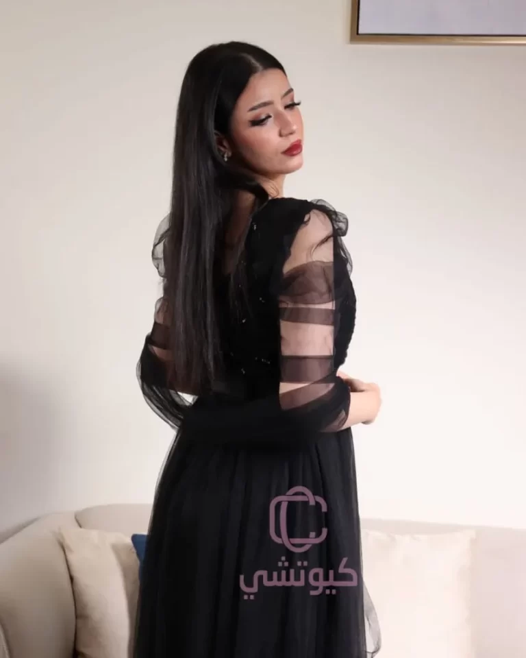 ⁦فساتين لون أسود⁩ - الصورة ⁦3⁩