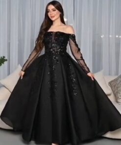 فساتين منفوشة لون اسود