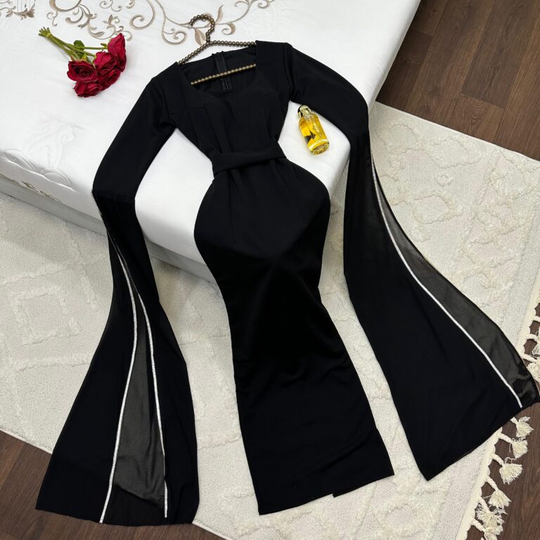 ⁦فساتين سهرة كريب استرتش⁩ - الصورة ⁦2⁩