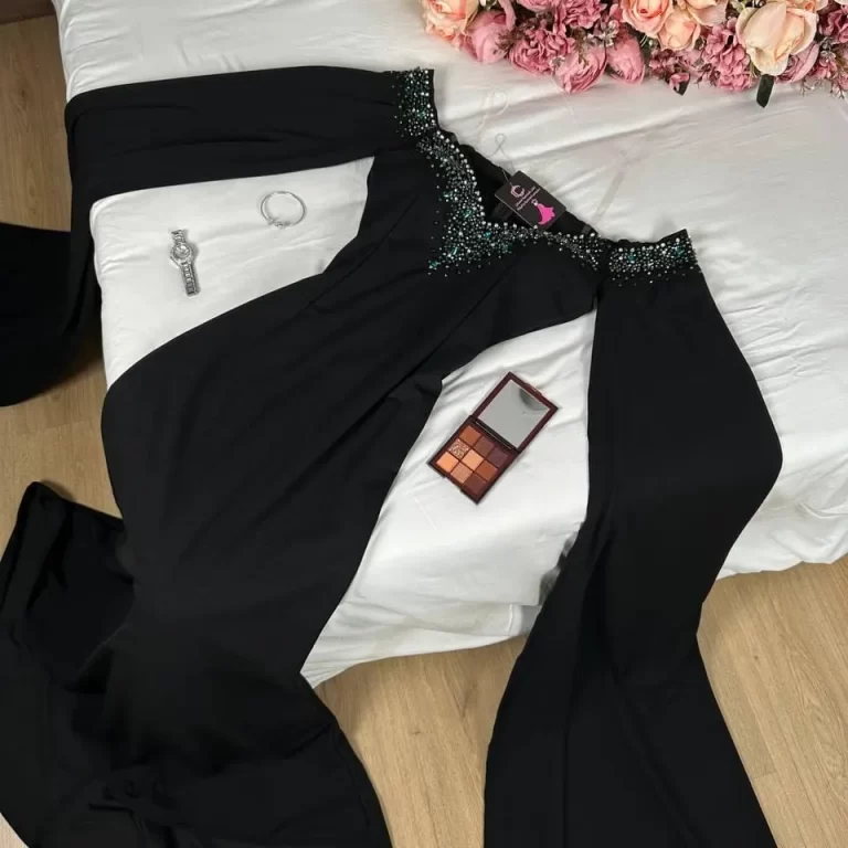 ⁦فساتين سهرة لون اسود⁩ - الصورة ⁦5⁩