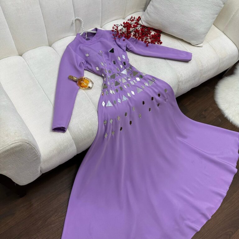 ⁦فستان سهرة لون موف⁩ - الصورة ⁦2⁩