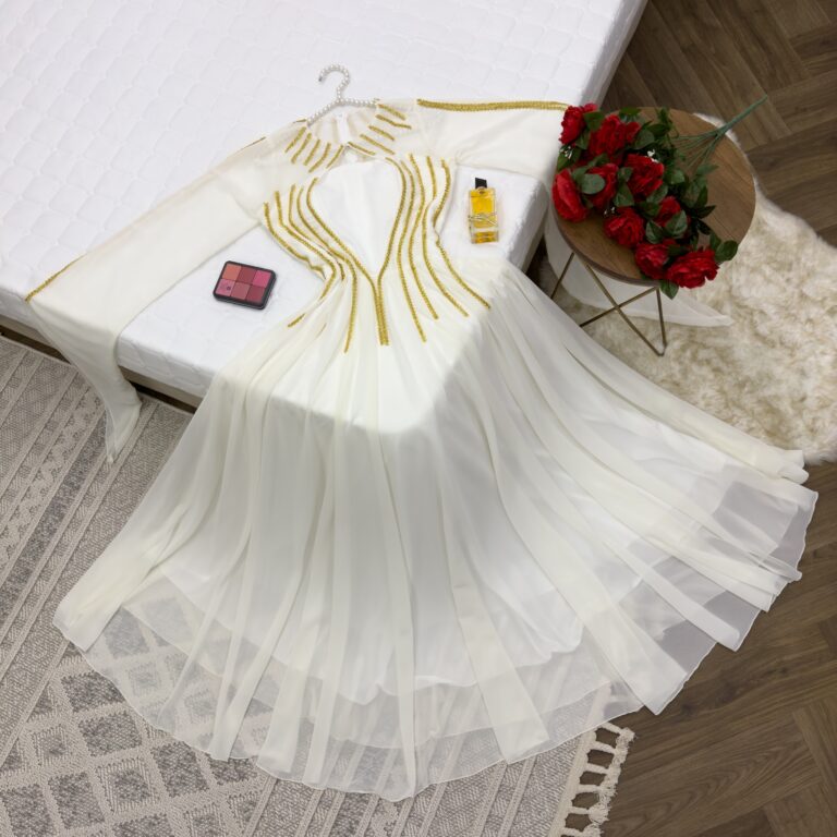 ⁦فستان سهرة ابيض⁩ - الصورة ⁦5⁩