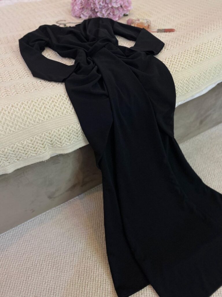 ⁦فساتين سهرة كريب استرتش⁩ - الصورة ⁦5⁩
