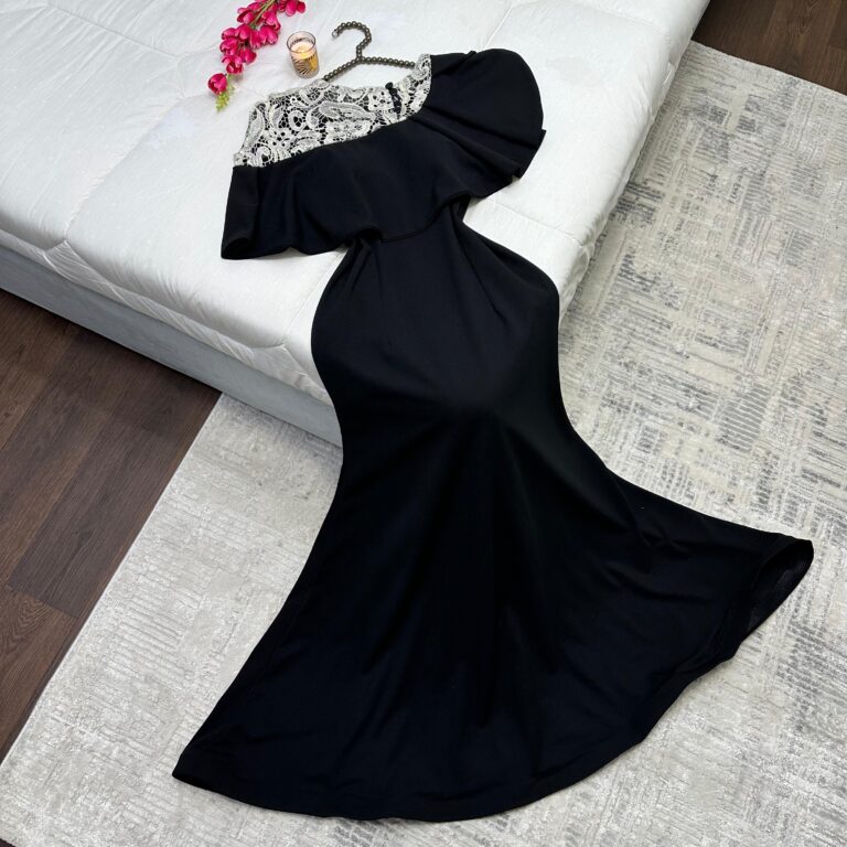 ⁦فساتين سهرة لون أسود⁩ - الصورة ⁦3⁩
