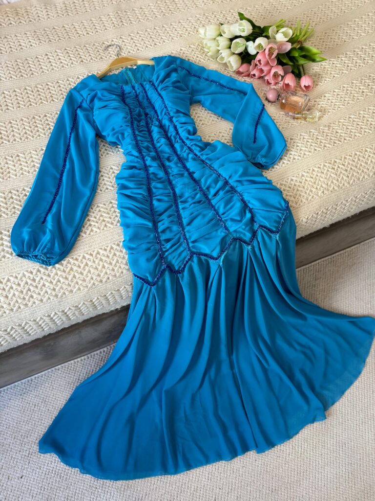 ⁦فستان سهرة شيفون جورجيت⁩ - الصورة ⁦3⁩