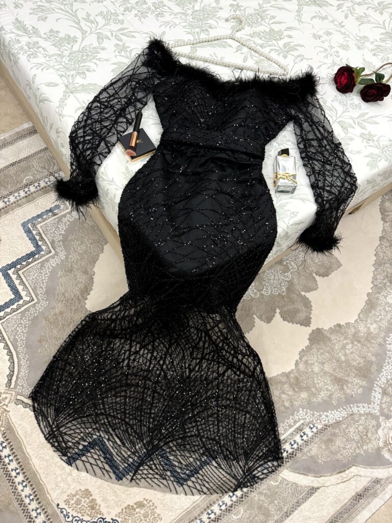 ⁦أجمل الفساتين لون أسود⁩ - الصورة ⁦2⁩