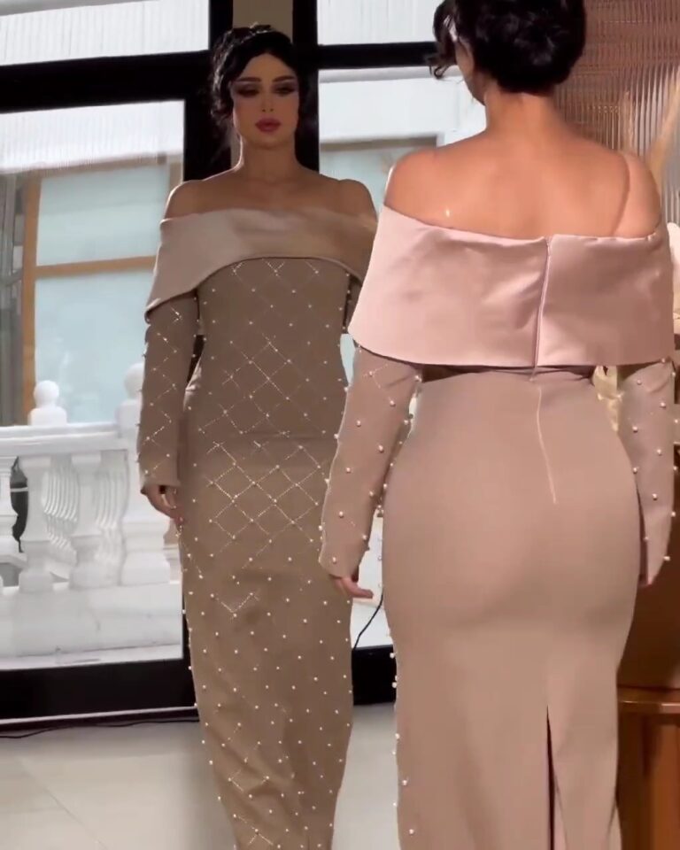 ⁦فساتين سهرة كريب⁩ - الصورة ⁦4⁩
