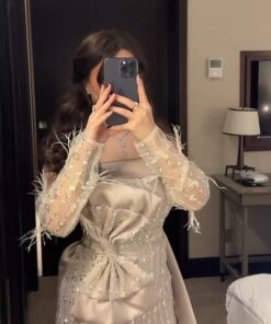 فساتين سهرة بذيل طويل