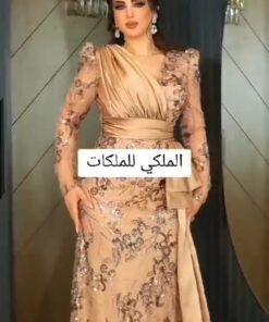 فستان سهرة تفتة استرتش