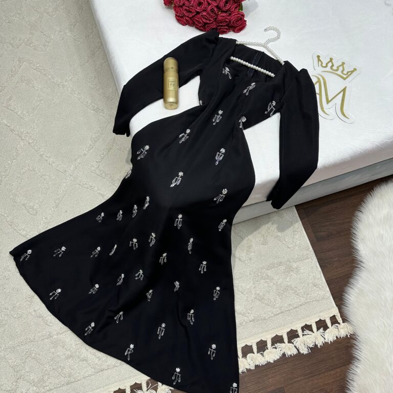 ⁦فستان فساتين لون أسود⁩ - الصورة ⁦2⁩