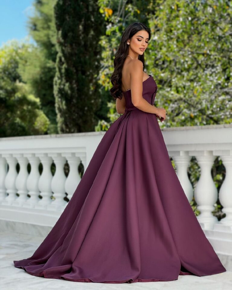 ⁦فساتين سهرة لون عودي⁩ - الصورة ⁦2⁩