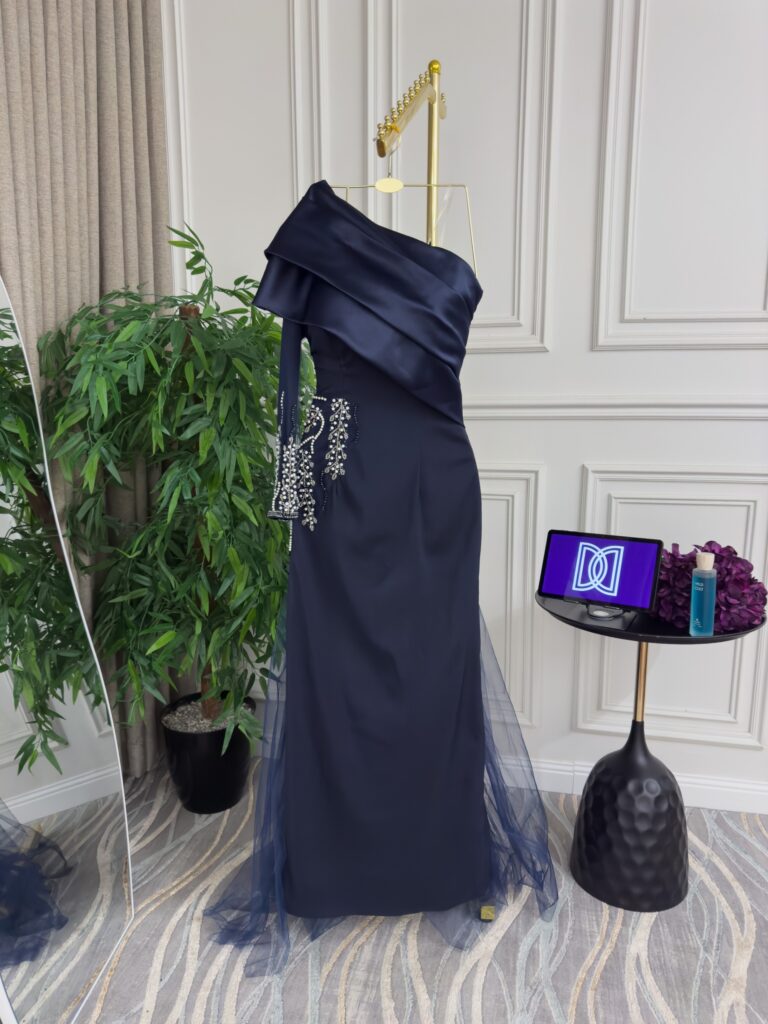 ⁦فساتين سهرة كحلي⁩ - الصورة ⁦5⁩