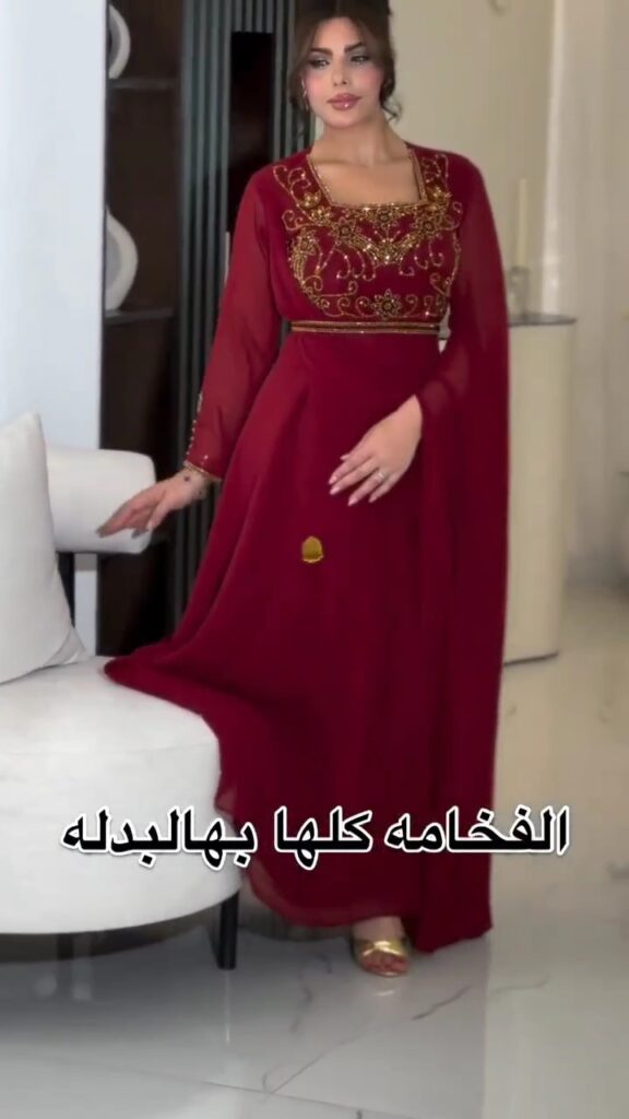 ⁦فستان سهرة شيفون جورجيت⁩ - الصورة ⁦4⁩