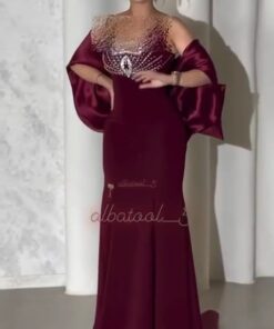 فساتين سهرة بذيل طويل