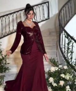 فستان سهرة ترتر