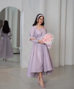فستان سهرة ب اكمام طويلة