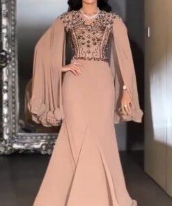 فستان سهرة شيفون جورجيت
