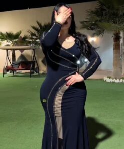 فستان سهرة لون كحلي