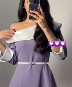 Alternative view of فساتين سهرة لون موف ميد
