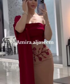 فستان سهرة قطعتين