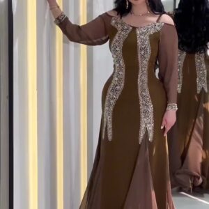 فستان سهرة كريب استرتش