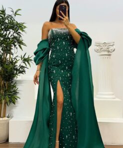 فستان مناسبة 2025بدون أكمام