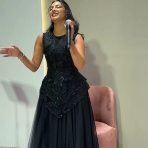 فستان سهرة لون اسود