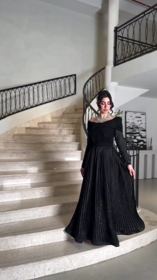 فستان سهرة لون اسود