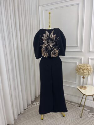 ⁦فستان سهرة بالون الأسود⁩ - الصورة ⁦6⁩