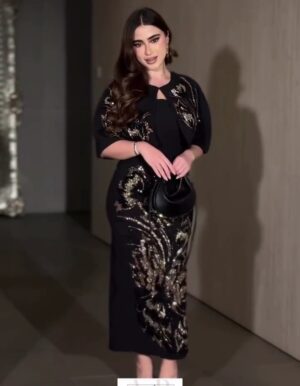 فستان سهرة بالون الأسود
