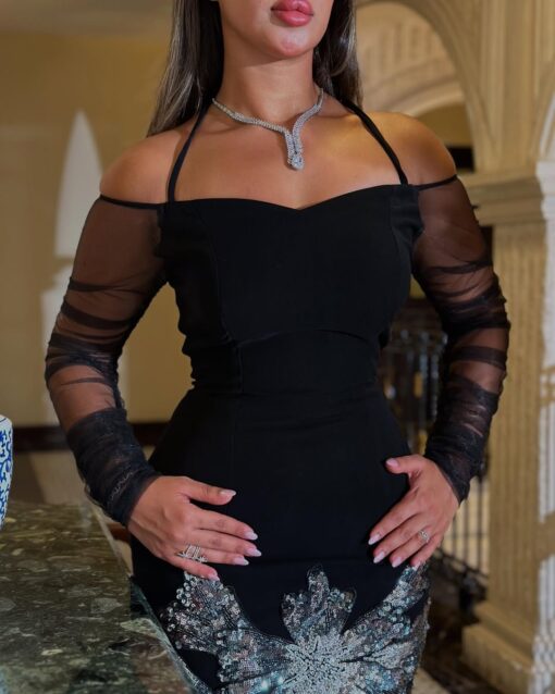 ⁦فساتين سهرة سوداء⁩ - الصورة ⁦2⁩