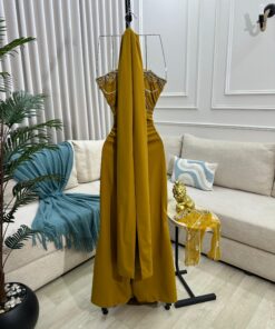 Alternative view of فستان سهرة لون أصفر ذهبي