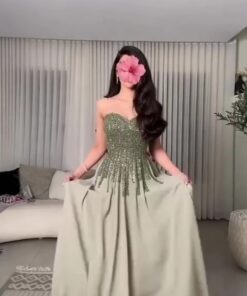 Alternative view of فستان سهرة أخضر