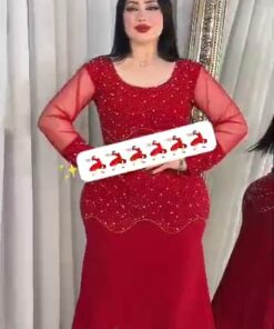 فستان سهرة أحمر