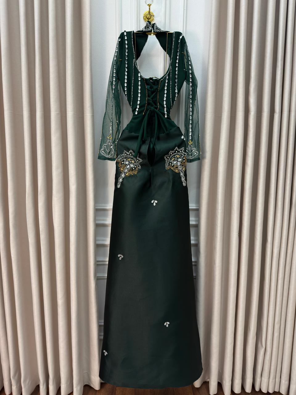 فستان سهرة أخضر - الصورة 6