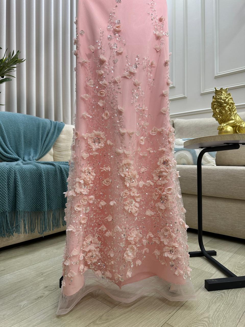 فستان سهرة وردي - الصورة 4