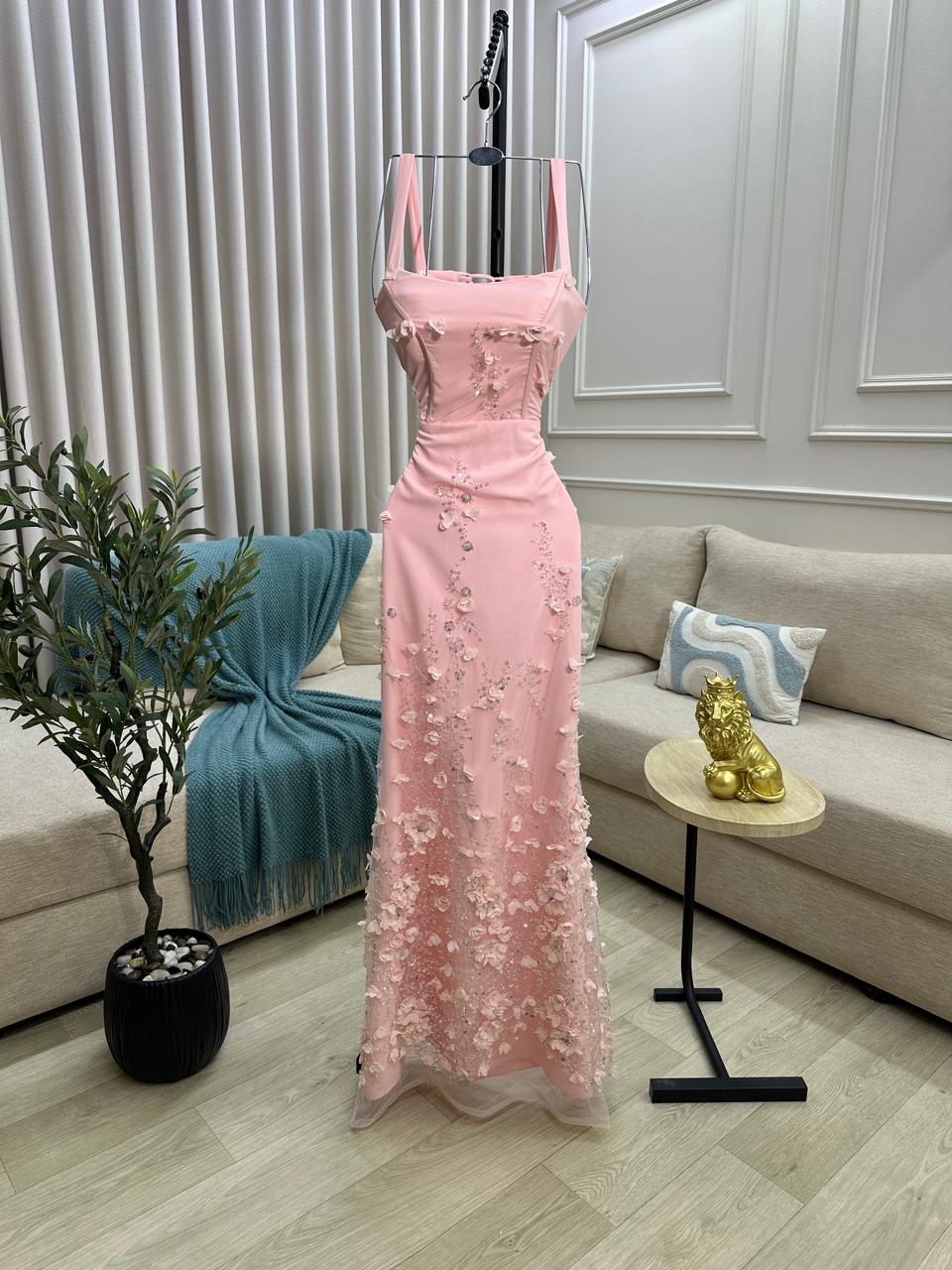 فستان سهرة وردي - الصورة 2