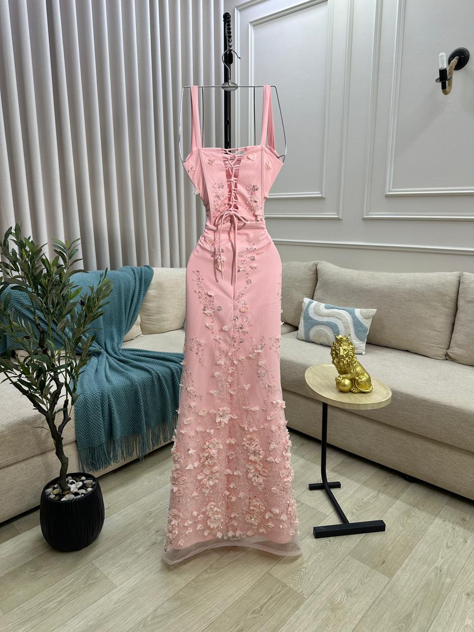 فستان سهرة وردي - الصورة 5