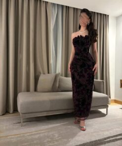 فستان سهرة شتوي فخم وانيق