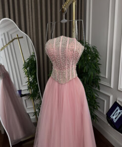 Alternative view of فساتين مناسبات لون سماوي ووردي