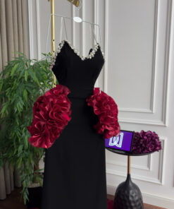 Alternative view of فستان سهرة لون اسود طويل