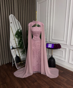 Alternative view of فستان وردي براق تألق لا يُضاهى