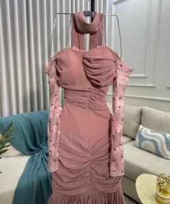 Alternative view of فستان سهرة لون وردي