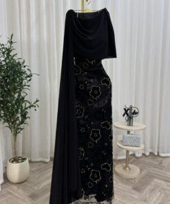 فستان سهرة أسود