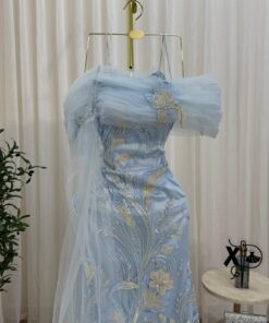 Alternative view of فستان أزرق سماوي فاخر  تألقي بإطلالة