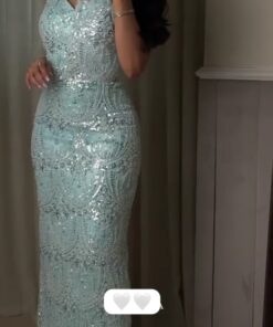 فستان سهرة فخم وأنيق