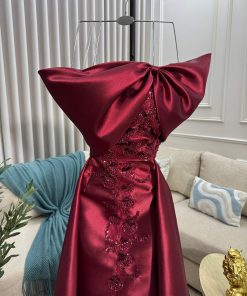 Alternative view of فستان سهرة أحمر لمناسبات