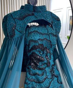 Alternative view of فستان سهرة بترولي