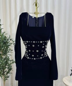 Alternative view of فستان سهرة مخمل كحلي